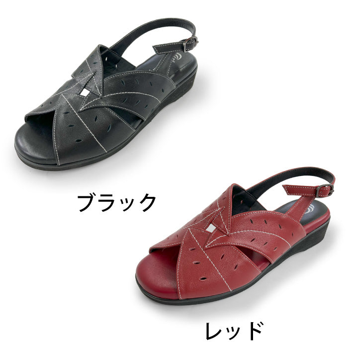【FINAL SALE 対象】Airystepレザーサンダル036-3416