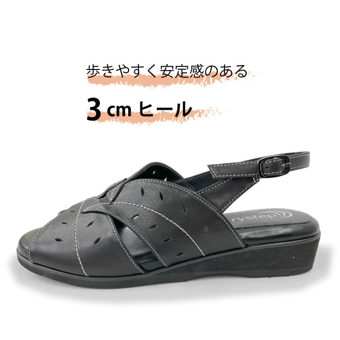 【FINAL SALE 対象】Airystepレザーサンダル036-3416