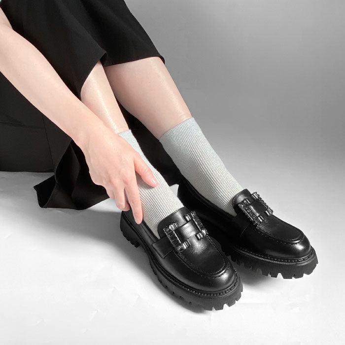BEAUTYCREW CASUAL レザートラッドシューズ 059-2048aw