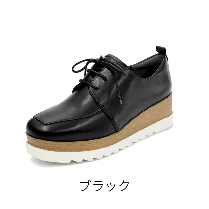 BEAUTYCREW CASUAL 厚底レザーシューズ 059-2581aw