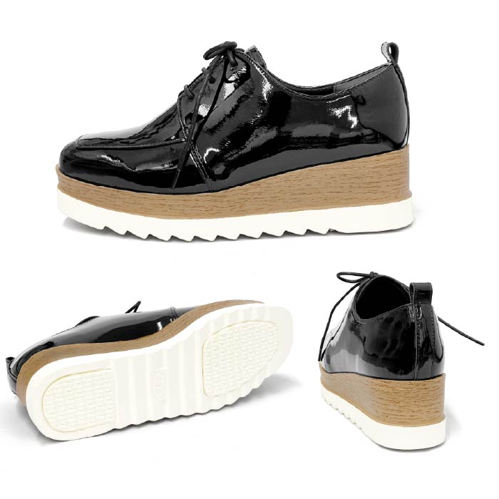 BEAUTYCREW CASUAL 厚底レザーシューズ 059-2581aw