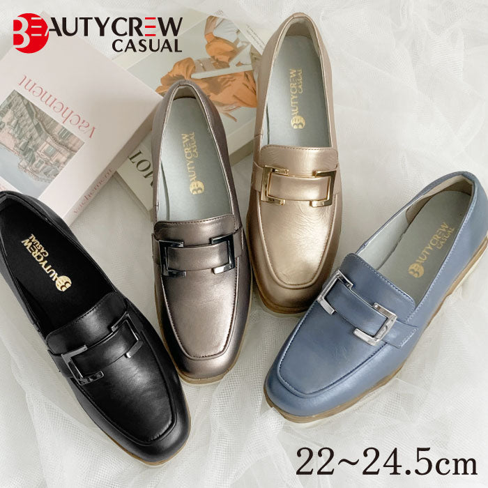 BEAUTYCREW CASUAL バックル厚底レザーシューズ 059-2582aw – Airystep