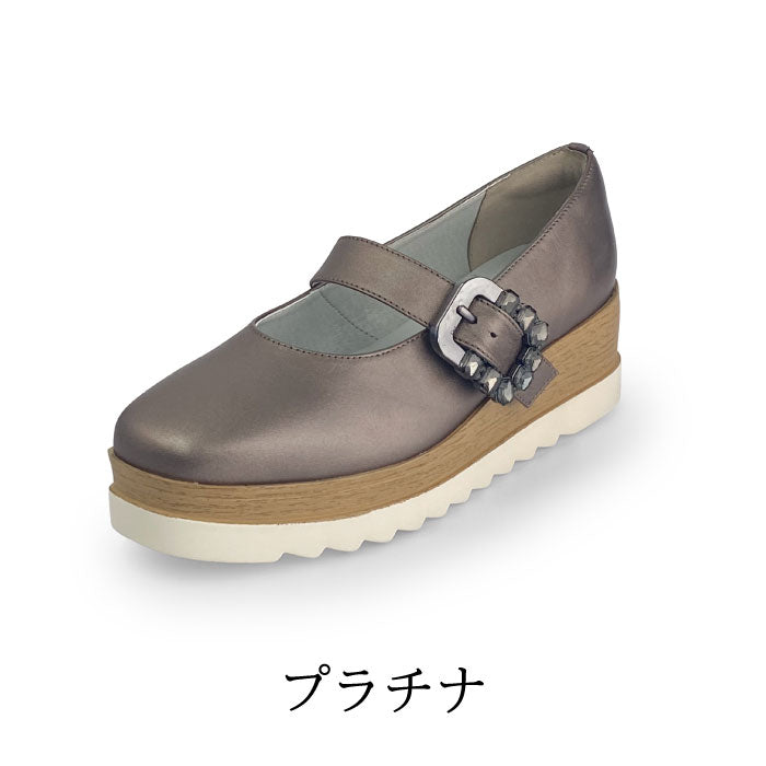 BEAUTYCREW CASUAL 厚底レザーパンプス 059-2584aw