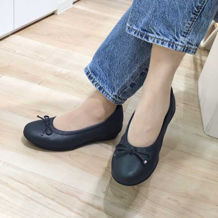 Airystepレザーバレエシューズ059-3551aw