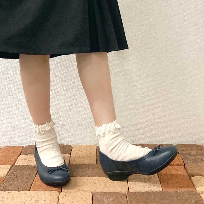 Airystepレザーバレエシューズ059-3551aw