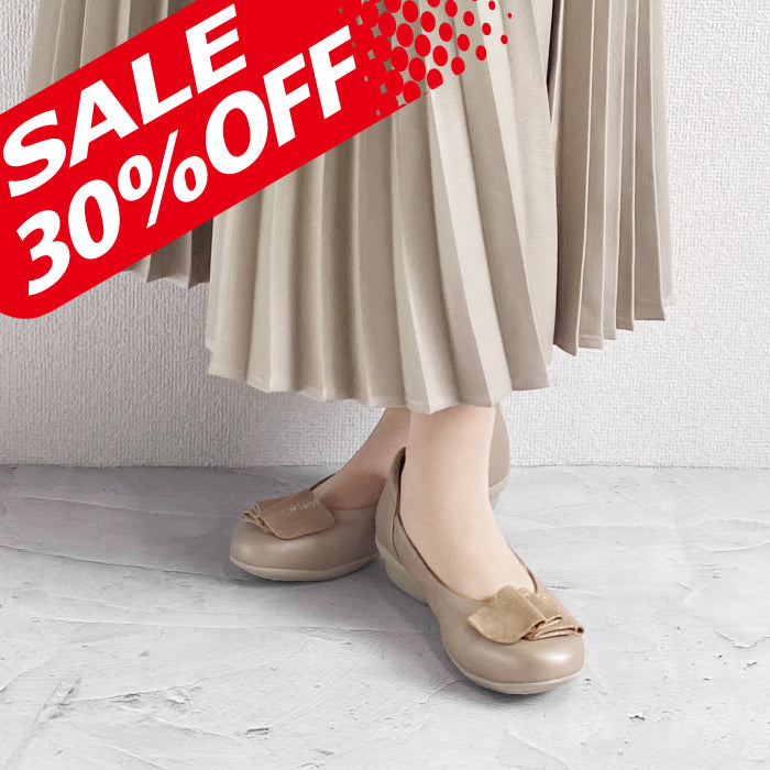 【FINAL SALE 対象】Airystep レザーバレエシューズ 059-3555ss