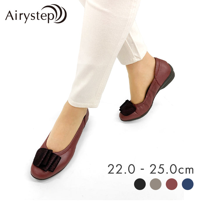 Airystep レザーバレエシューズ 059-3555aw
