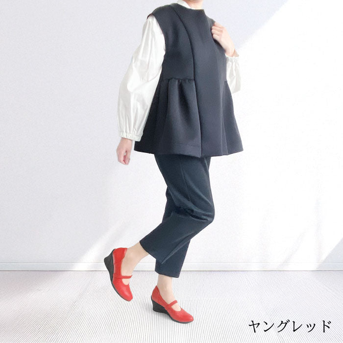 Airystep 美脚レザーバレエシューズ 059-6053aw