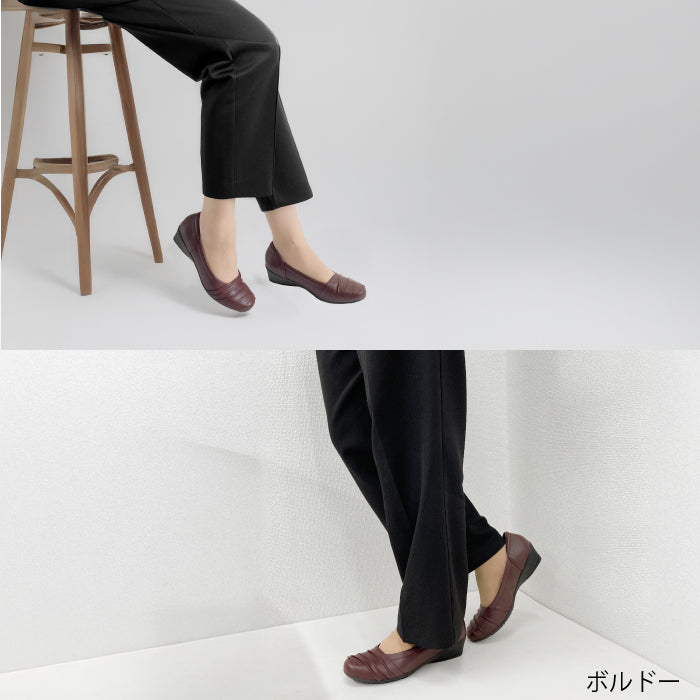 Airystepレザーバレエシューズ059-7574aw