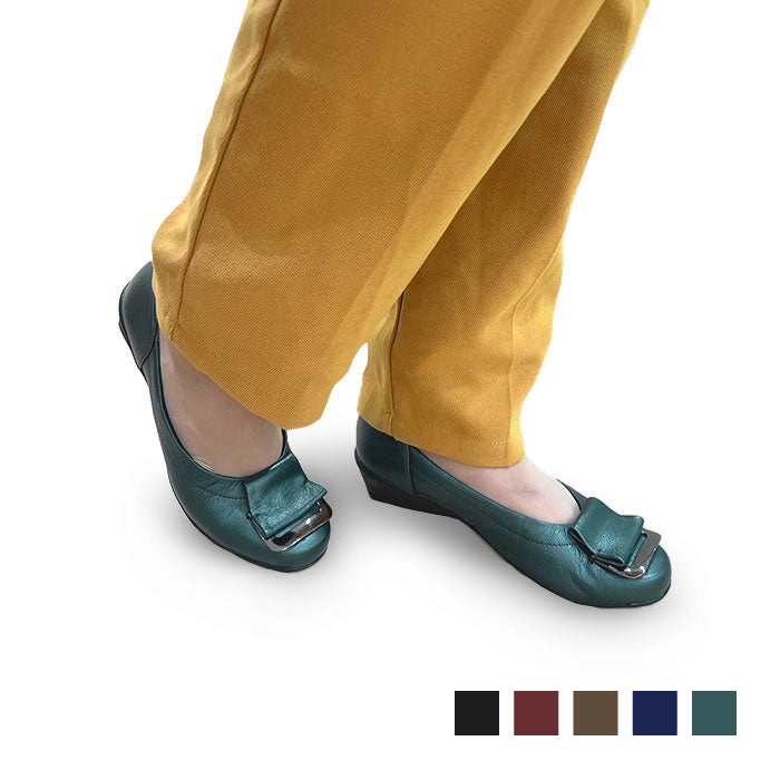 Airystepレザーバレエシューズ059-7586aw