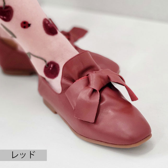 BEAUTYCREW CASUAL レザーリボンシューズ 059-8346aw