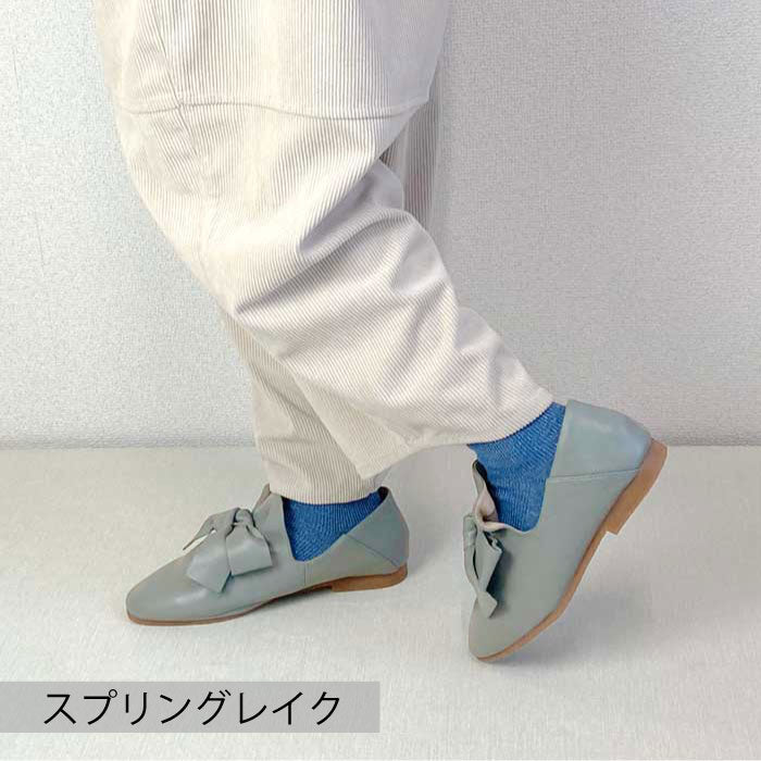 BEAUTYCREW CASUAL レザーリボンシューズ 059-8346aw