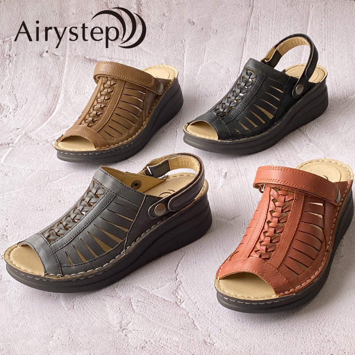 【FINAL SALE 対象】Airystep レザーサンダル 069-0329