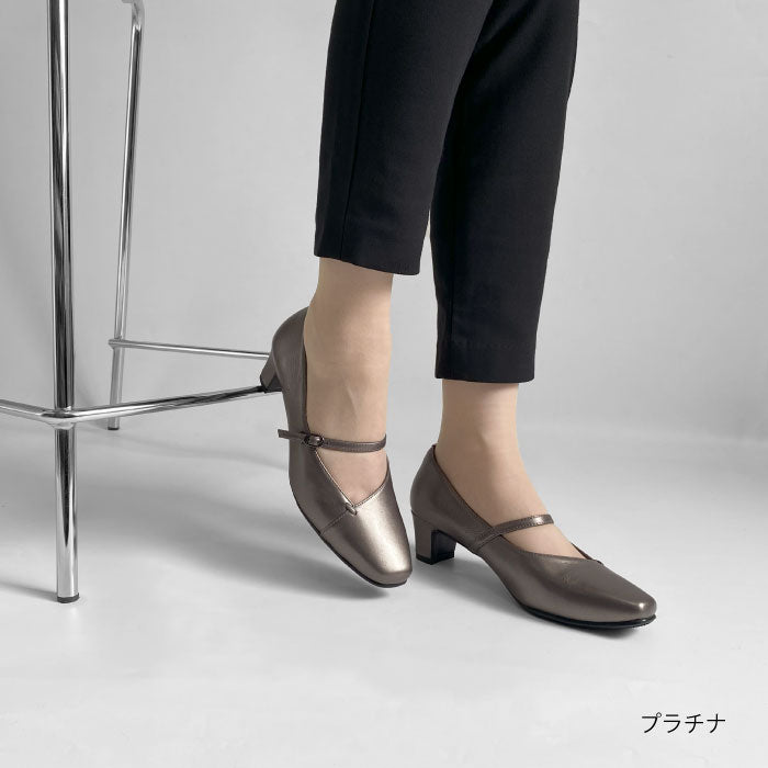 Yukiko Kimijima レザーパンプス 109-3176aw