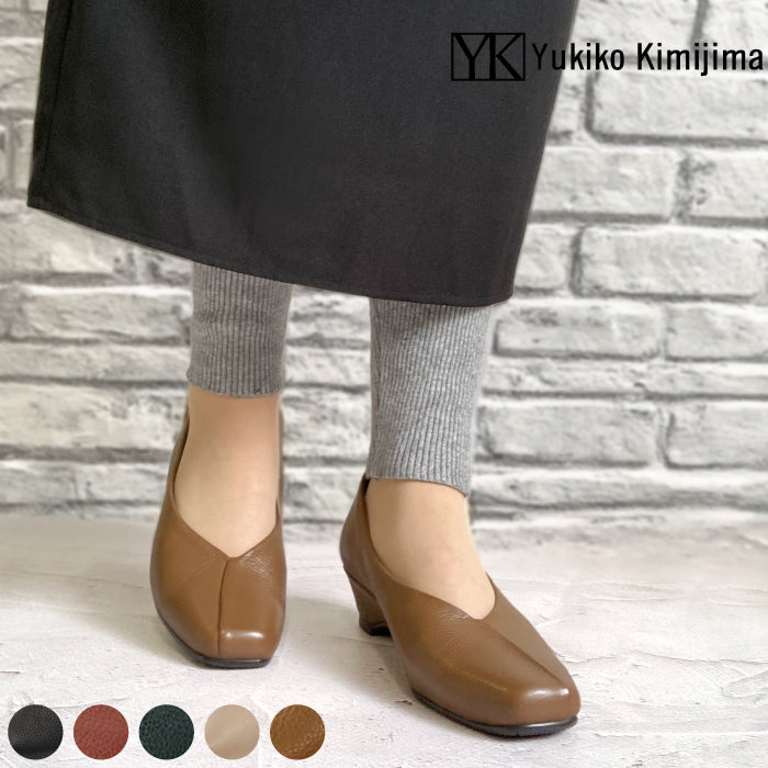 Yukiko Kimijima レザーパンプス109-7920aw