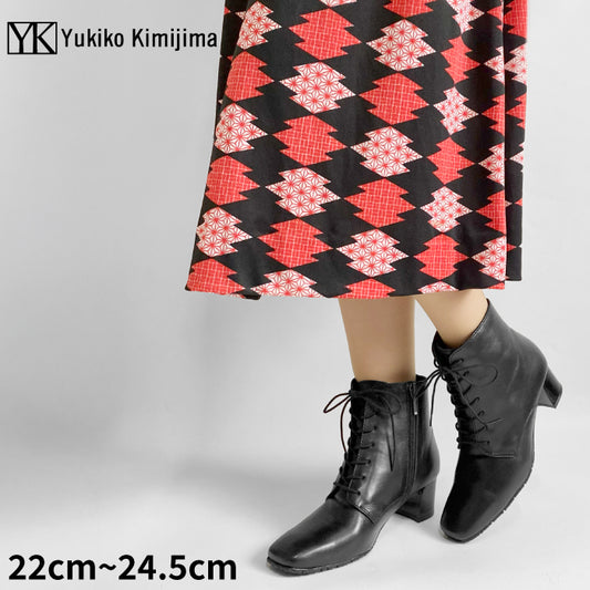 Yukiko Kimijima レースアップレザーブーツ 122-8553