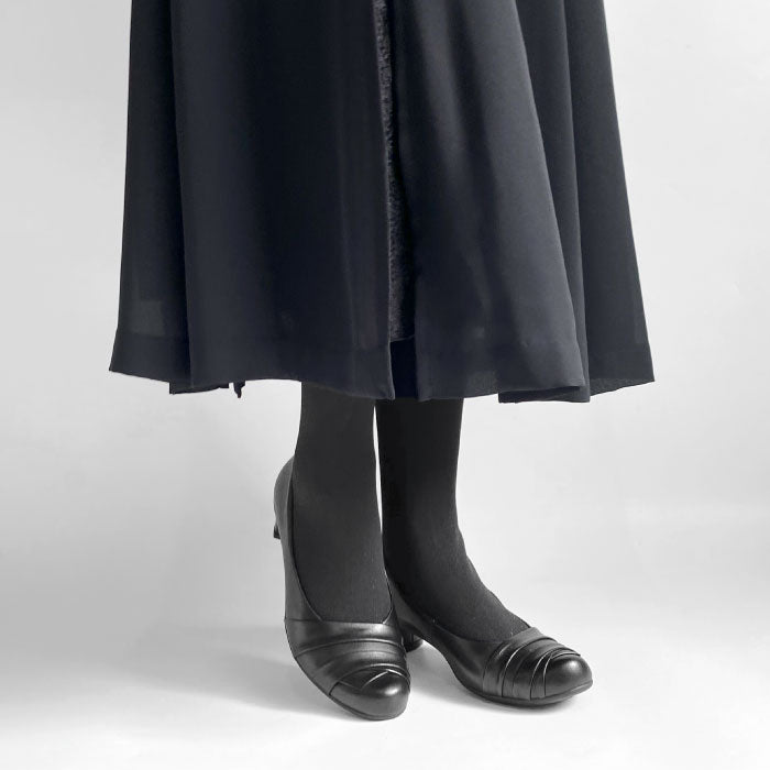 Yukiko Kimijima bisローヒールレザーパンプス172-3692