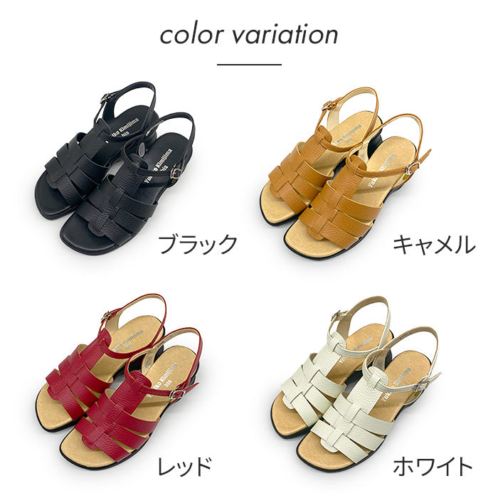 Yukiko Kimijima bisレザーサンダル 192-4100