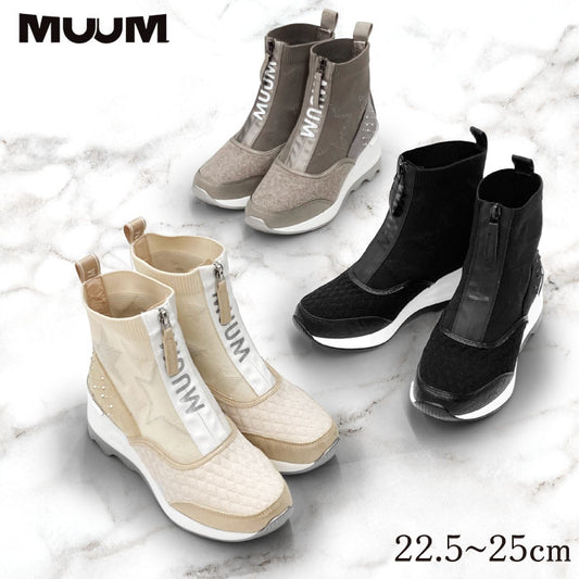 MUUM 厚底 スター ソックスブーツ 216-2103