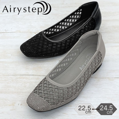 Airystep チュールフラットシューズ 036-2388