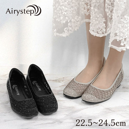 Airystep チュールフラットシューズ 036-2388