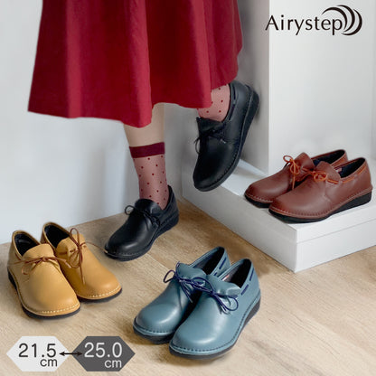 Airystep幅広4Eレザースリッポンシューズ 048-0206aw
