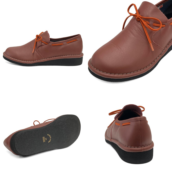Airystep幅広4Eレザースリッポンシューズ 048-0206aw
