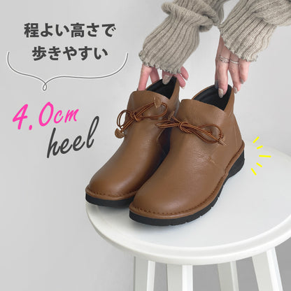 Airystep 幅広4E レザーブーツ 054-0715