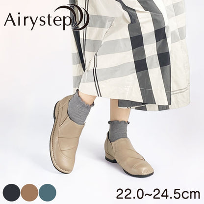 Airystep レザースリッポンシューズ 054-0802aw