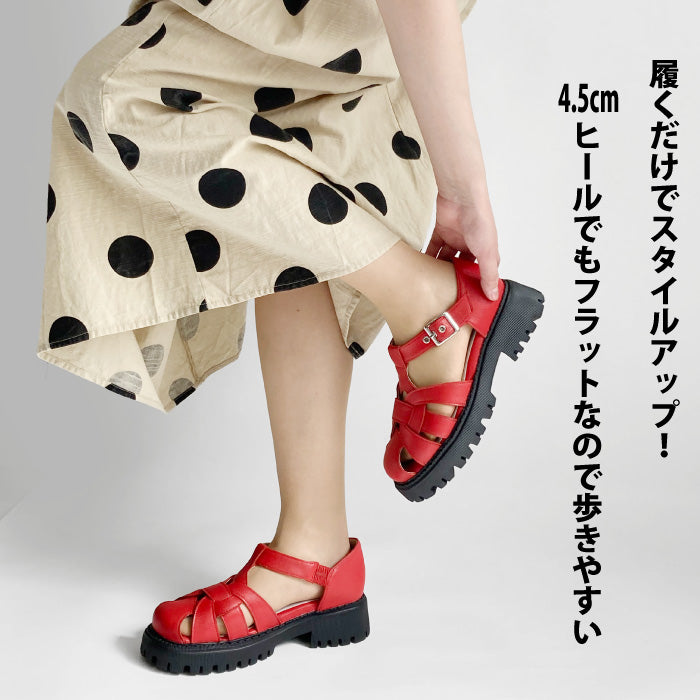 SALE】BEAUTYCREW CASUAL グルカサンダル 厚底 059-2027