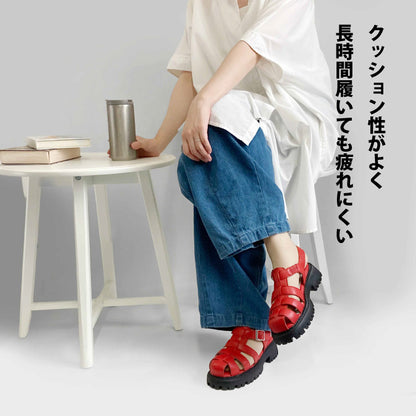 【SALE】BEAUTYCREW CASUAL グルカサンダル 厚底 059-2028