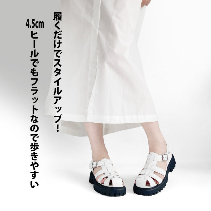 BEAUTYCREW CASUAL グルカサンダル 厚底 059-2028 BEAUTYCREW CASUAL グルカサンダル 厚底 059-2028
