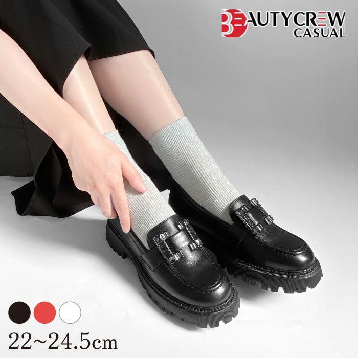 BEAUTYCREW CASUAL レザートラッドシューズ 059-2048aw