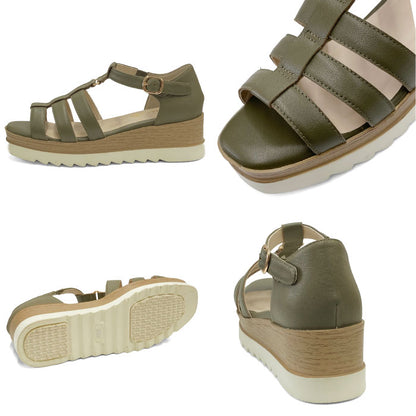 BEAUTYCREW CASUAL 厚底レザーグルカサンダル 059-2539