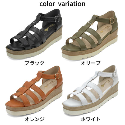 BEAUTYCREW CASUAL 厚底レザーグルカサンダル 059-2539