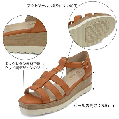 BEAUTYCREW CASUAL 厚底レザーグルカサンダル 059-2539
