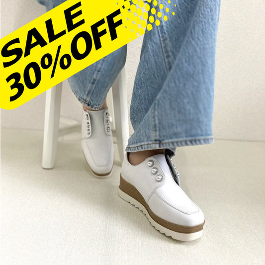 【FINAL SALE 対象】BEAUTYCREW CASUAL 厚底レザーシューズ 059-2580ss