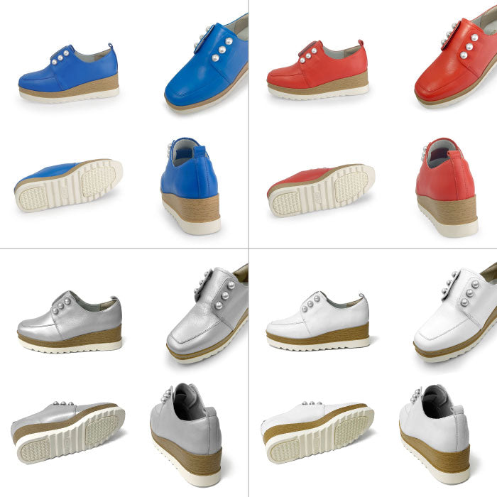 BEAUTYCREW CASUAL パール 厚底レザーシューズ 059-2580ss