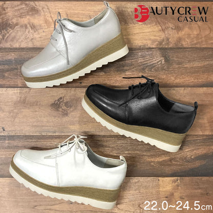 BEAUTYCREW CASUAL 厚底レザーシューズ 059-2581ss