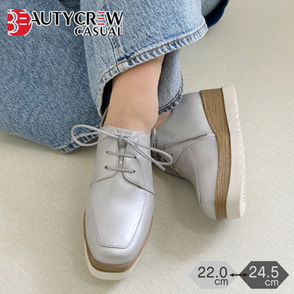 【SALE】BEAUTYCREW CASUAL 厚底レザーシューズ 059-2581ss