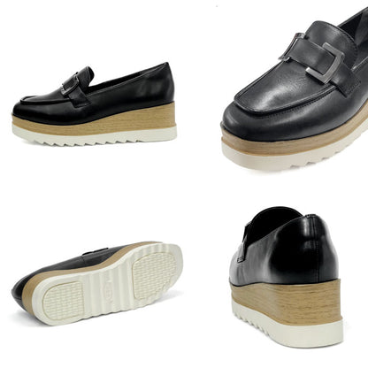 【SALE】BEAUTYCREW CASUAL バックル厚底レザーシューズ 059-2582ss