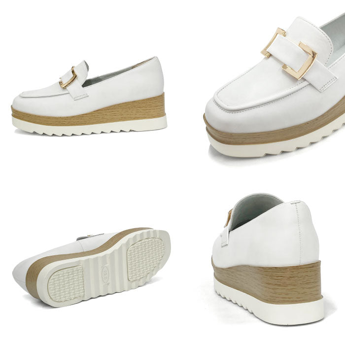 【SALE】BEAUTYCREW CASUAL バックル厚底レザーシューズ 059-2582ss