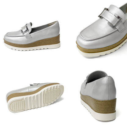 【SALE】BEAUTYCREW CASUAL バックル厚底レザーシューズ 059-2582ss
