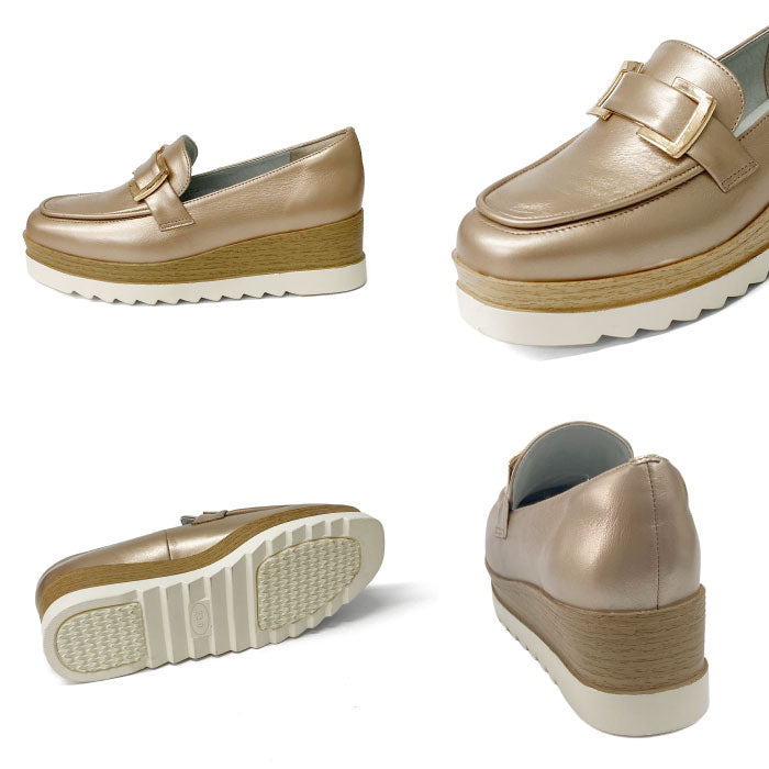 BEAUTYCREW CASUAL バックル厚底レザーシューズ 059-2582aw