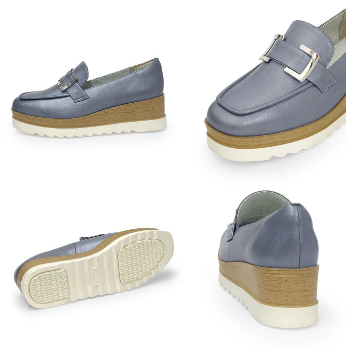 BEAUTYCREW CASUAL バックル厚底レザーシューズ 059-2582aw