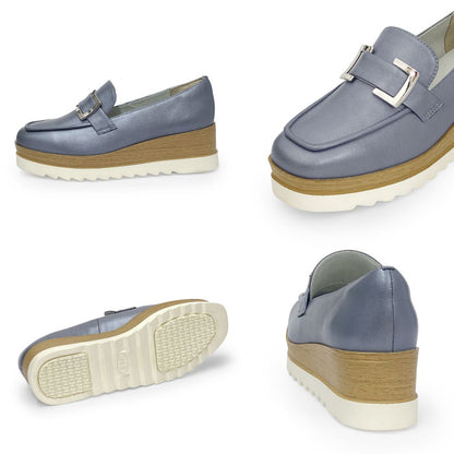 BEAUTYCREW CASUAL バックル厚底レザーシューズ 059-2582aw