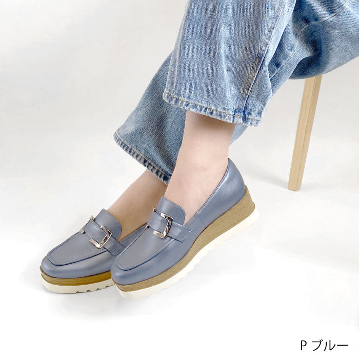 BEAUTYCREW CASUAL バックル厚底レザーシューズ 059-2582aw