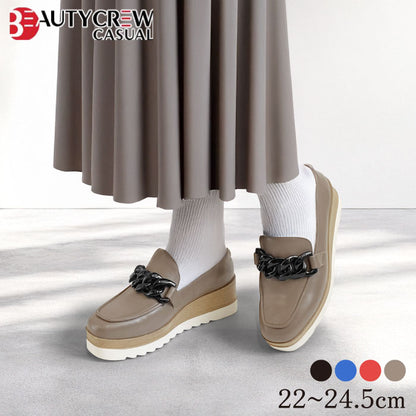 BEAUTYCREW CASUAL 厚底レザーシューズ 059-2583aw