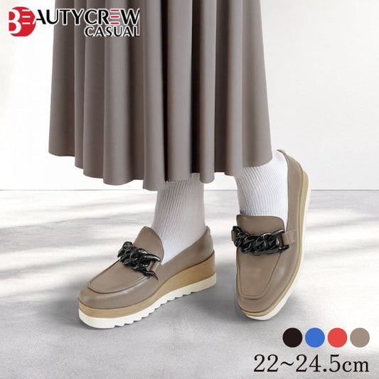 BEAUTYCREW CASUAL 厚底レザーシューズ 059-2583aw