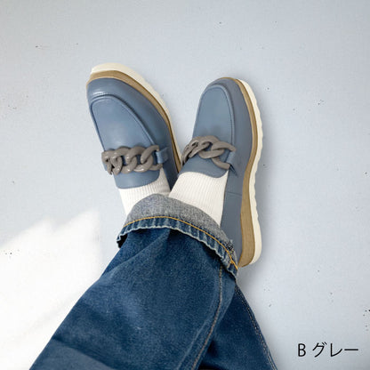 BEAUTYCREW CASUAL 厚底レザーシューズ 059-2583ss